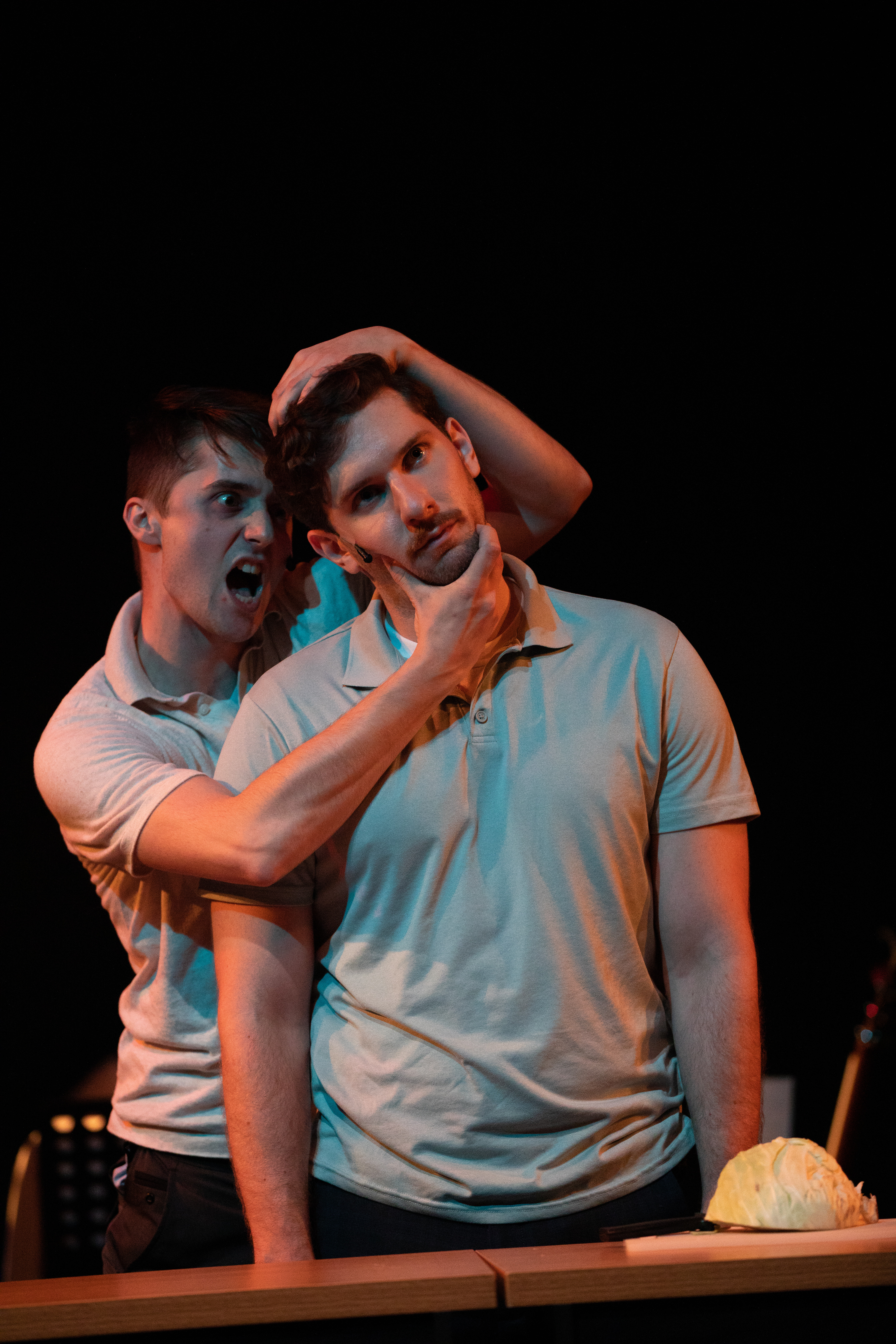 Josh Travnik and Seth Gilfillan in Conjoined: A New Musical at the 2022 Edmonton Fringe Festival