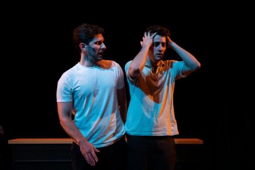 Seth Gilfillan and Josh Travnik in Conjoined: A New Musical at the 2022 Edmonton Fringe Festival