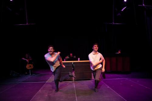 Seth Gilfillan and Josh Travnik in Conjoined: A New Musical at the 2022 Edmonton Fringe Festival