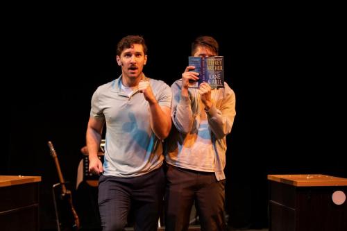 Seth Gilfillan and Josh Travnik in Conjoined: A New Musical at the 2022 Edmonton Fringe Festival